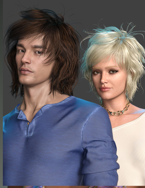 Noa Hair for Genesis 9