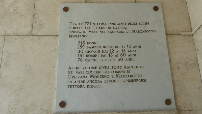 Placas conmemorativas frente al sacrario