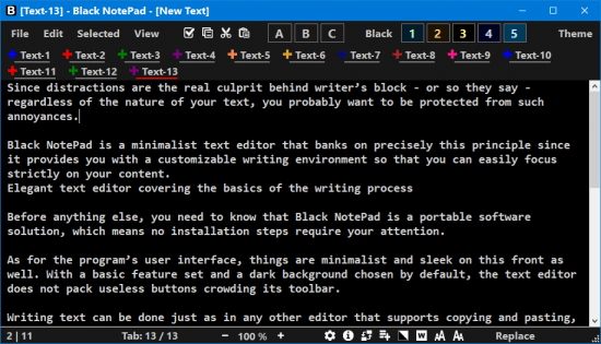 Black NotePad 2.3.0.26 Multilingual Black NotePad 2.3.0.26 Multilingual