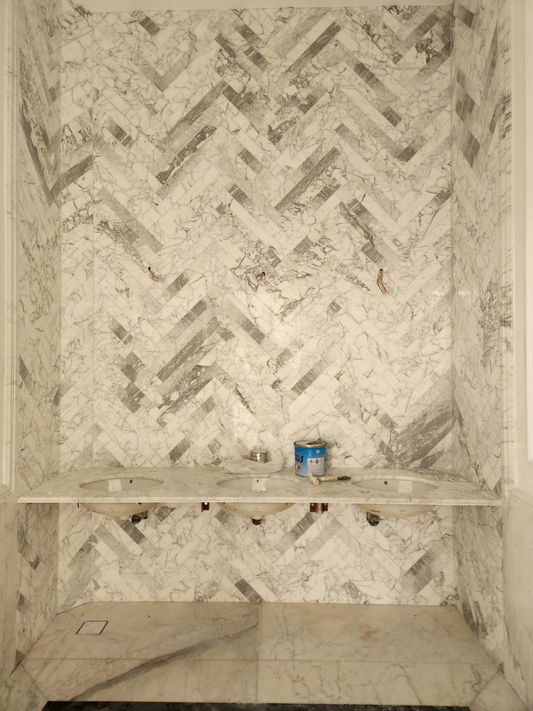 Intricate Herringbone Wall Pattern
