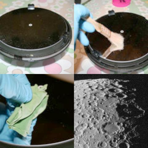 desmontando y limpiando un reflector newton