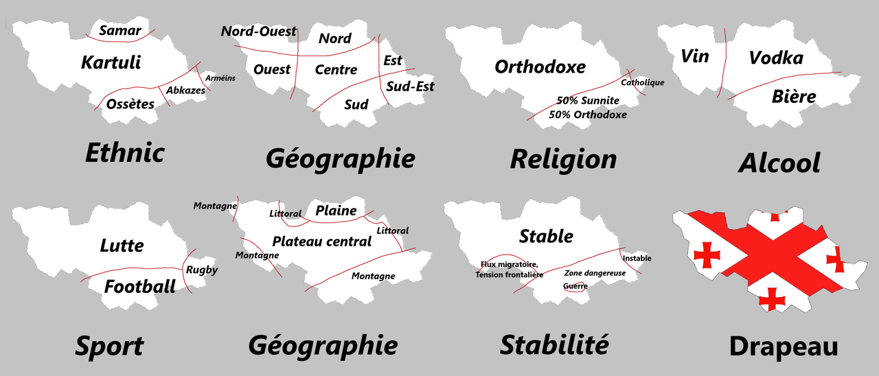 Image des 8 cartes pour mieux comprendre la République de Kartvélie