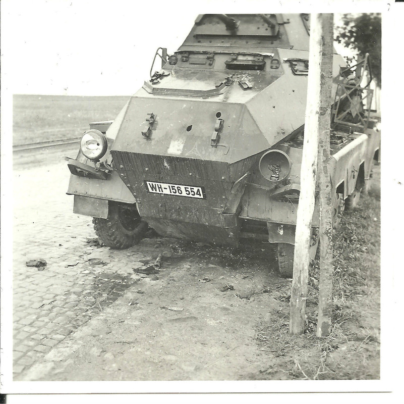 Orig Foto Sdkfz 8 Rad Panzerspähwagen 4.Pz-Div K