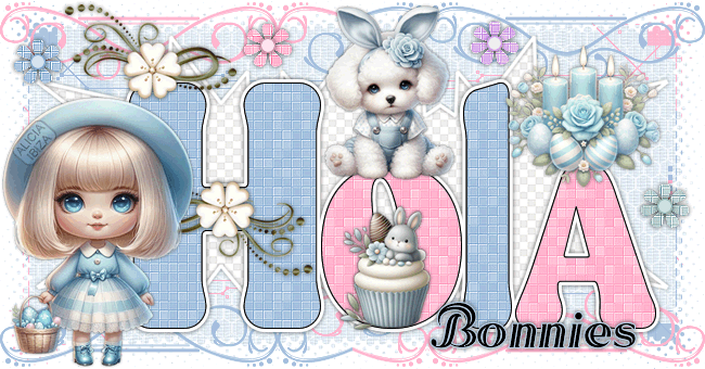 Hola Whimsy Easter bonnies