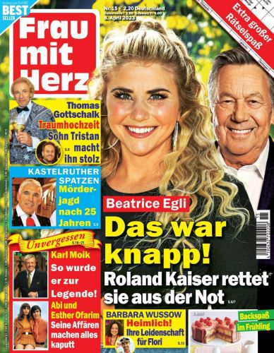 Cover: Frau mit Herz Frauenmagazin No 15 vom 08  April 2023