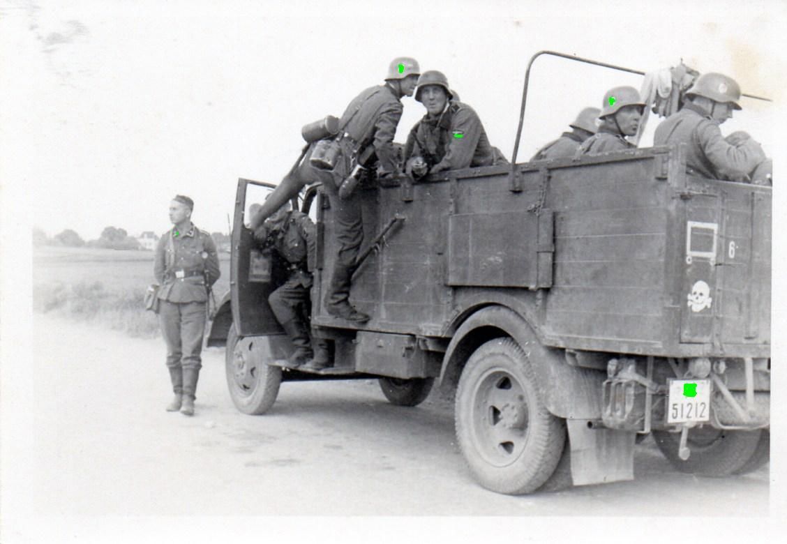 Orig Foto Deutsche Elite 3XX TK Lastwagen