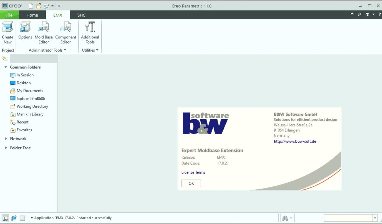 Working with BUW EMX (Expert Moldbase Extentions) 17.0.2.1 for Creo 11.0 full