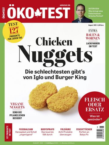 Cover: Öko-Test Magazin No 08 August 2023