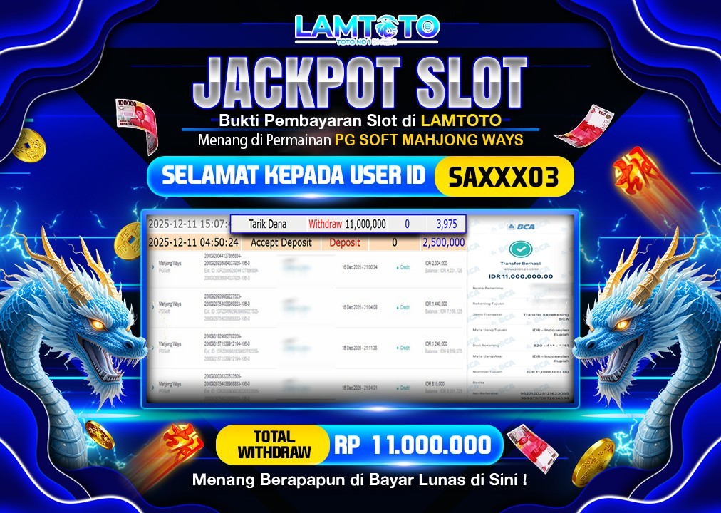 BUKTI JACKPOT LUNAS LAMTOTO