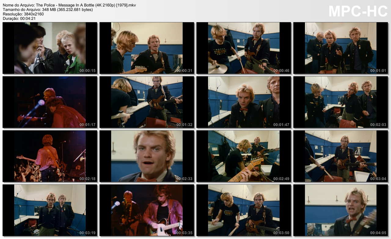 The Police - Message In A Bottle (4K 2160p) [1979]