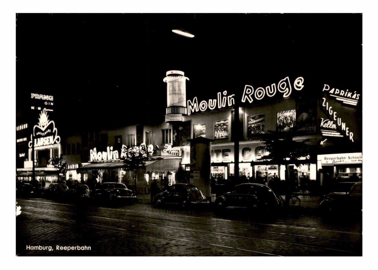 Hambourg (D) Reeperbahn le Moulin Rouge