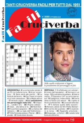 Facili Cruciverba N.3080 - Ottobre 2024