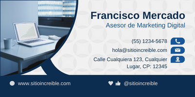 Firma de Correo Electrónico Asesor de Marketing Digital Moderno Azul y Blanco (1)
