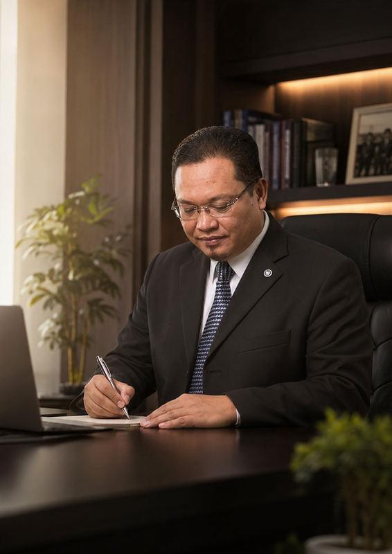 Prof. Dr. Haji Mohd Nazri di pejabat