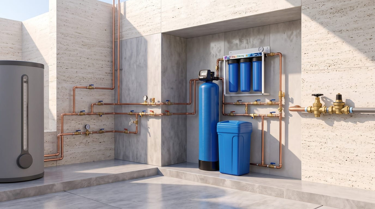 Water softener and whole house filtration system for Dubai villa