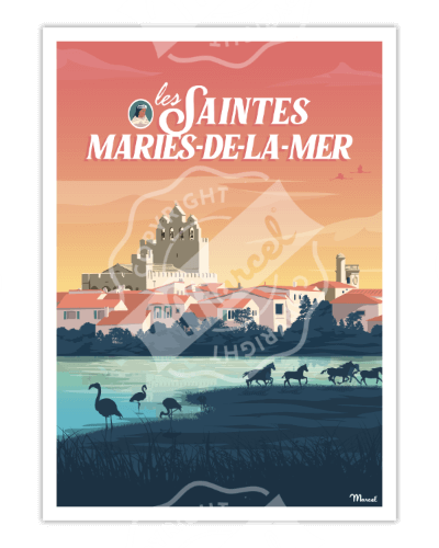 affiche déco Marcel Travel Posters