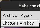 chatGPT api key