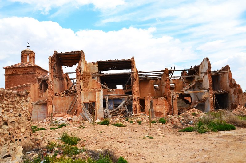 BELCHITE VIEJO-24-4-2014-ZARAGOZA - Pueblos y lugares abandonados/deshabitados-2011 AL 2024 (2)