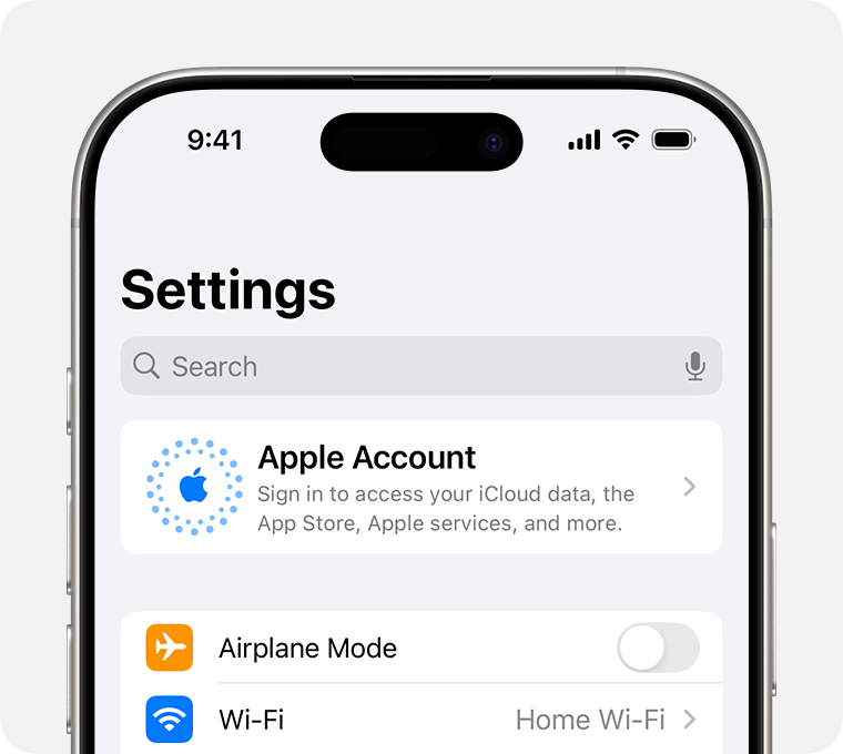 Make or Sign in to Your Apple ID