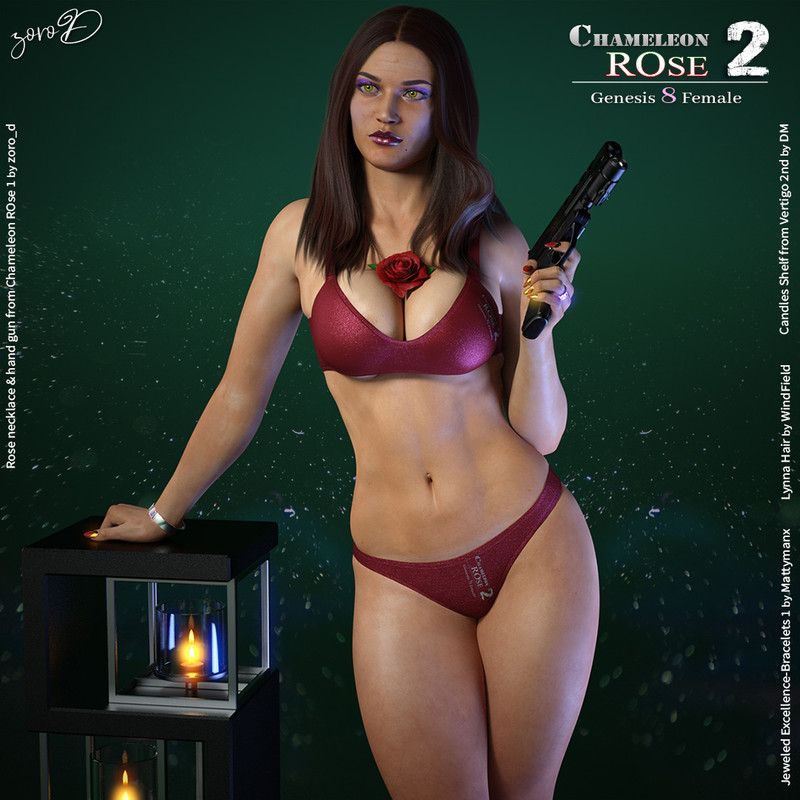 Chameleon ROse2 for Genesis 8 Female[FREE]