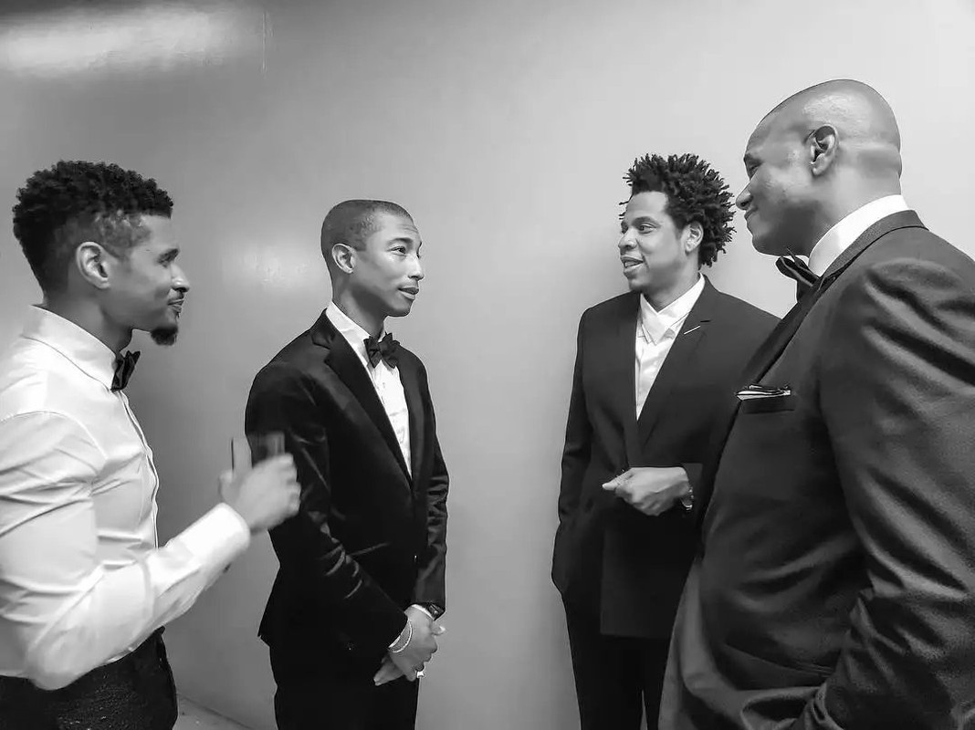 Pharrell Williams With Usher, Jay-Z & Jon Platt - The Neptunes #1 fan site,  all about Pharrell Williams and Chad Hugo