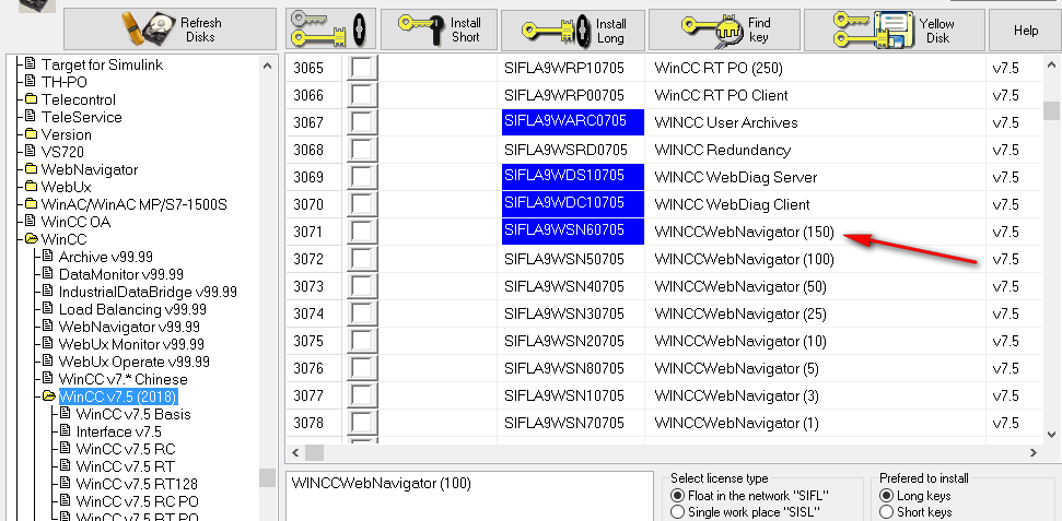 Simatic  Keys