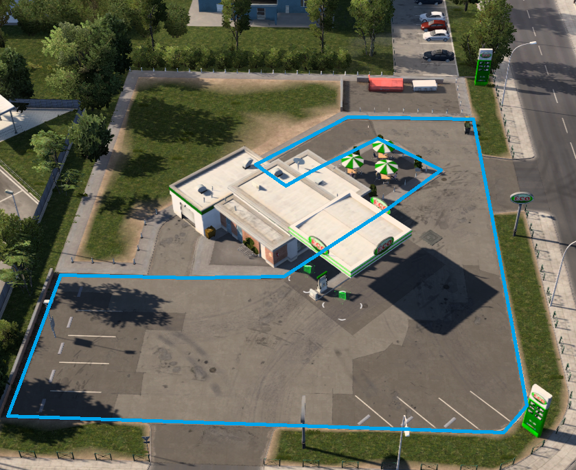 Gasstation (Collision)