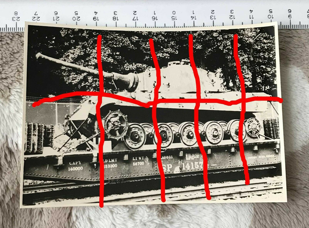 Königstiger Panzer Foto auf Zug