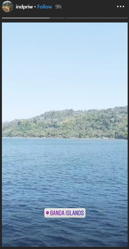 Nikita Willy traveling ke Pulau Banda, Maluku