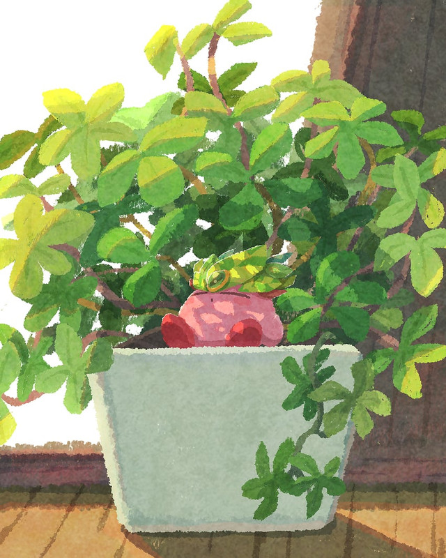 kirby-and-leaf-kirby-kirby-drawn-by-micl