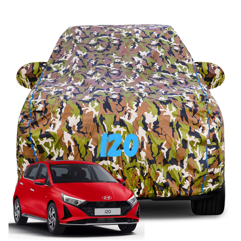 i20 Army Car Cover