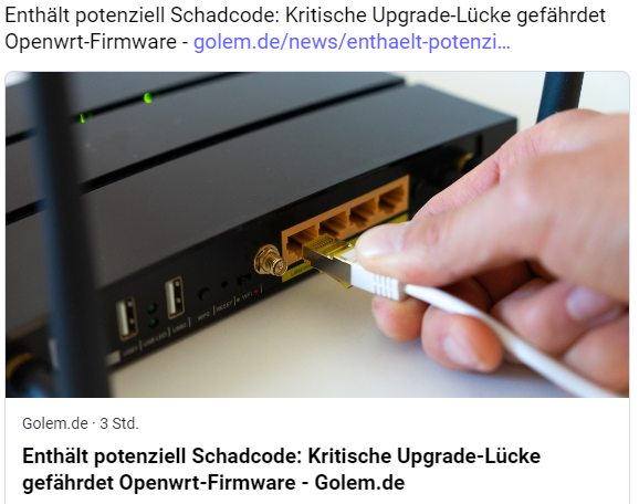 OpenWrt Schwachstelle