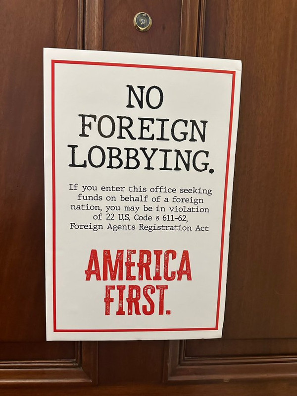MTG No Foreign Lobbying