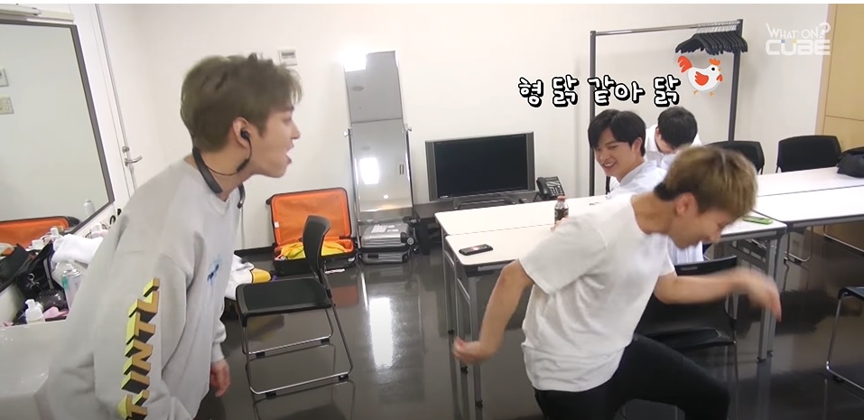 Dancing like a chicken(?)