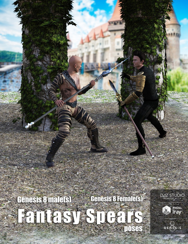 main Fantasy Spears Poses daz3d