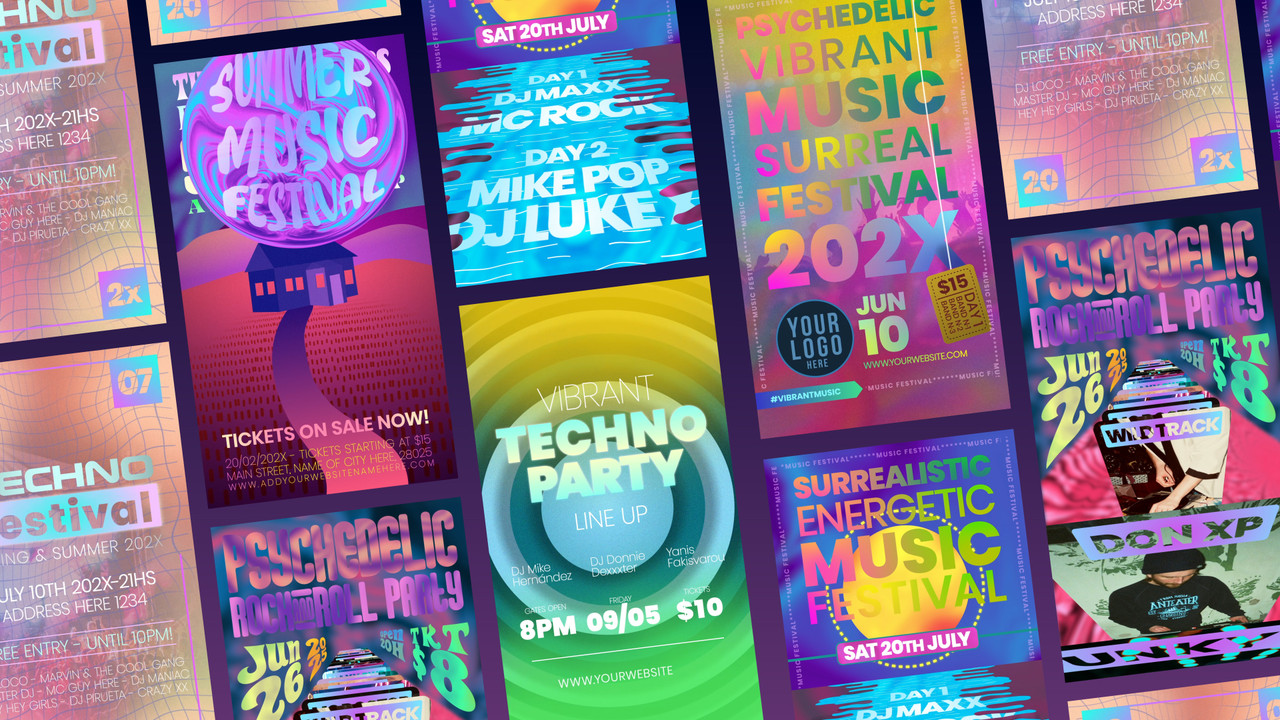 Neon Gradient Stories - 3