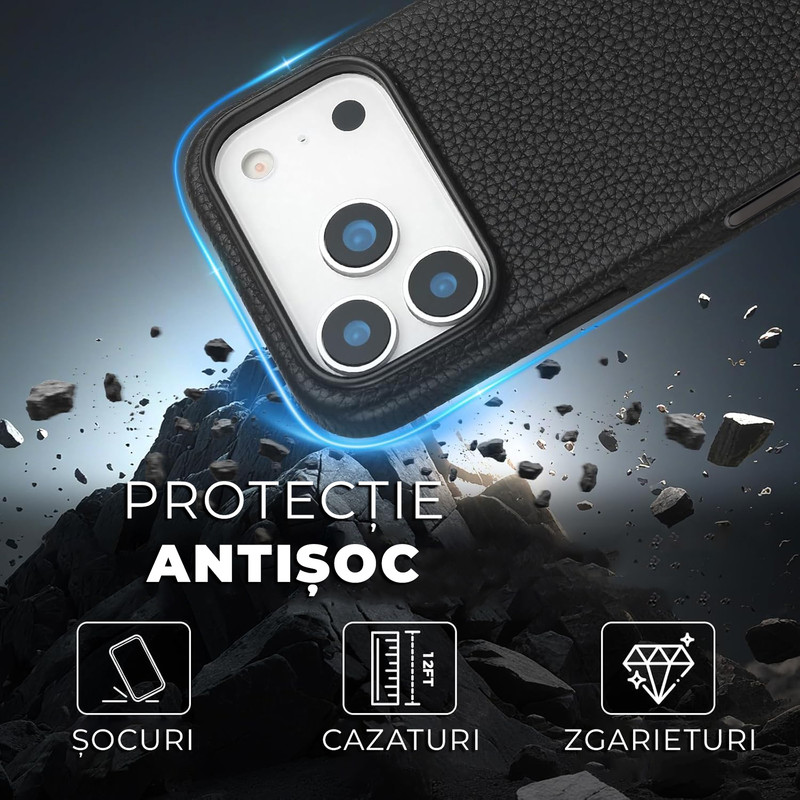 Husa pentru Apple iPhone 17 Pro Daden Luxury din piele naturala, Magsafe, Protectie Action Button, Calitate Premium, Handmade, Portocaliu 81cg Atz KHFL AC SL1500 copy