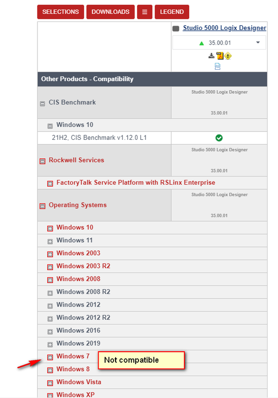 Possible to install Studio 5000 V35 on Windows 7? Studio 5000 V35 on Windows 7