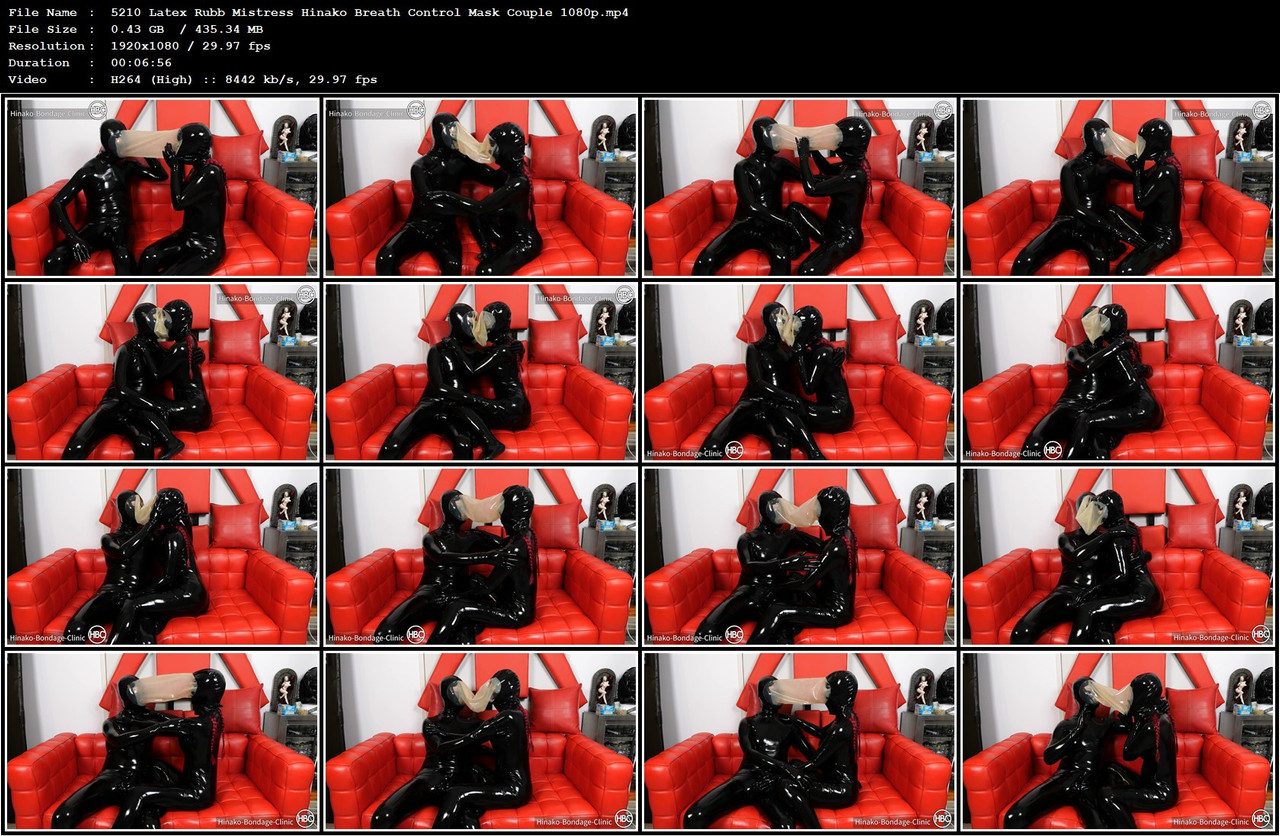 5210 Latex Rubb Mistress Hinako Breath Control Mask Couple 1080p mp4
