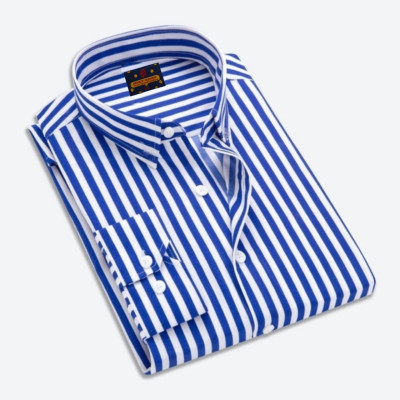 Mens long sleeve stripe / print shirt