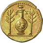 Glosario de monedas romanas. RAMA DE LAUREL. 3