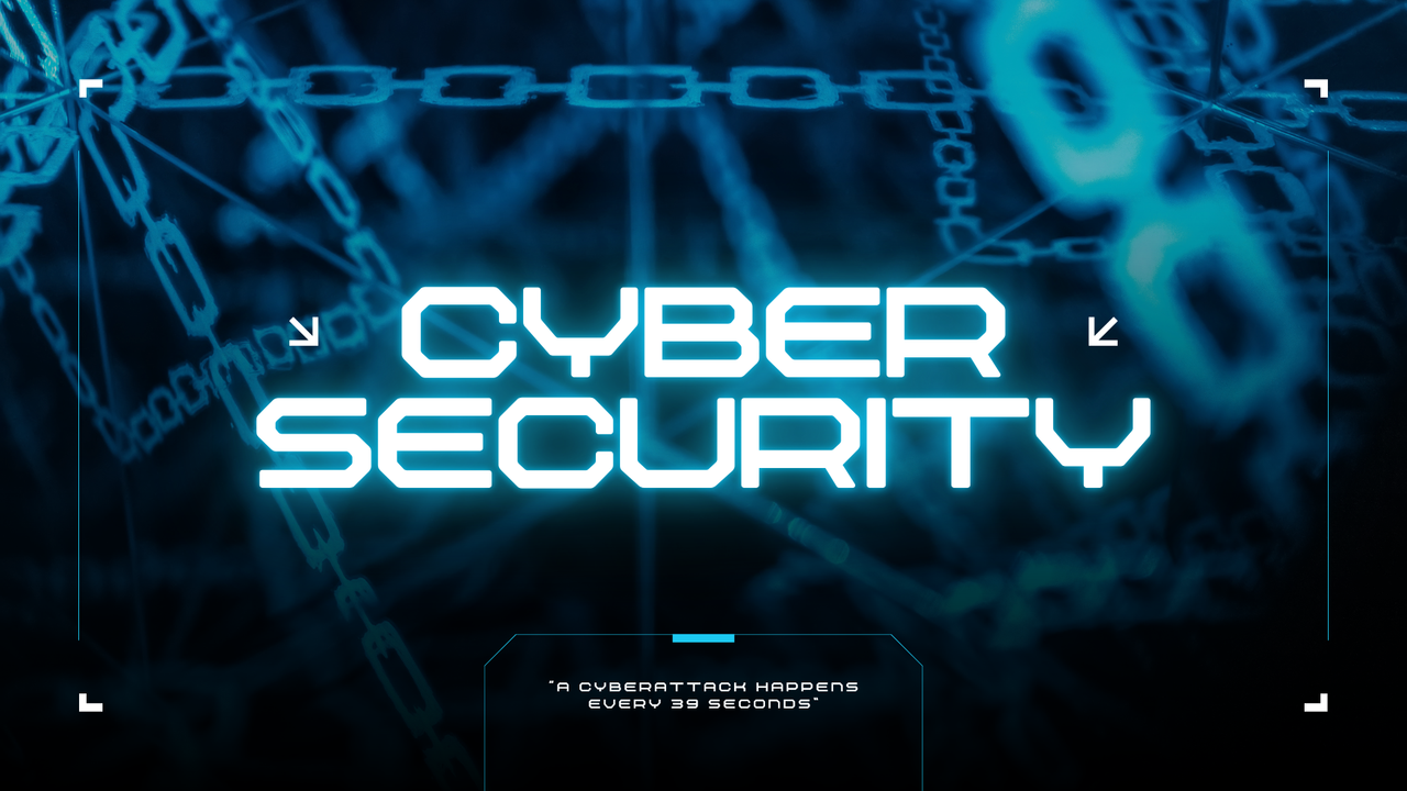 Blue Futuristic Modern Cyber Security Presentation