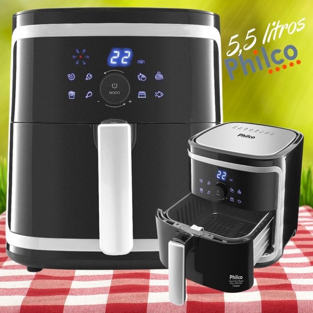 Fritadeira Air Fry Gourmet Black Plus Pfr16p – Philco 127V