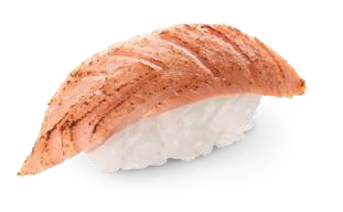Суши опаленный лосось (45г)