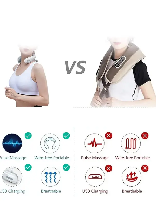 portable heated neck massager