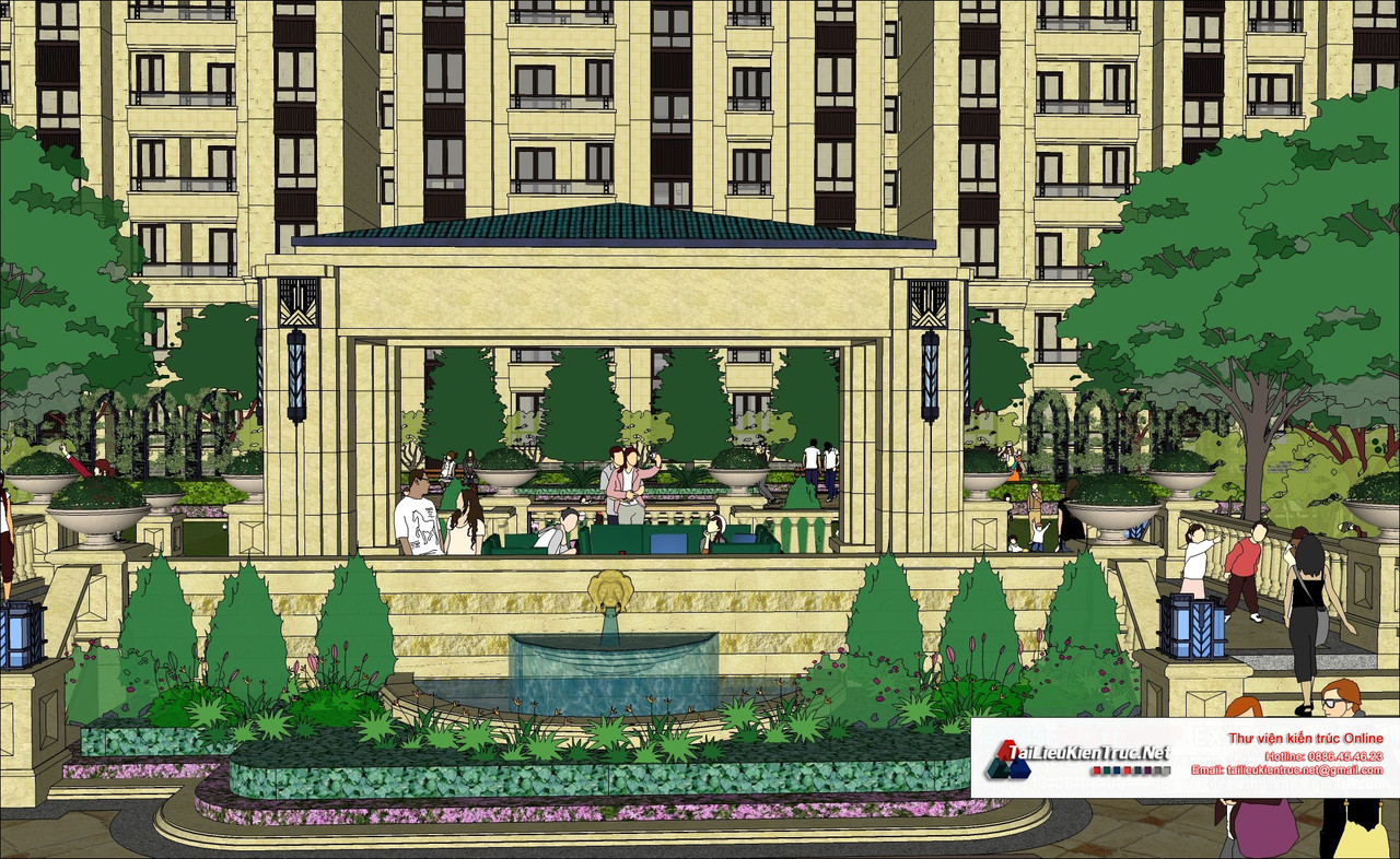 9-model-phoi-canh-3d-file-sketchup-biet-thu-lau-dai-phap-co68 (8