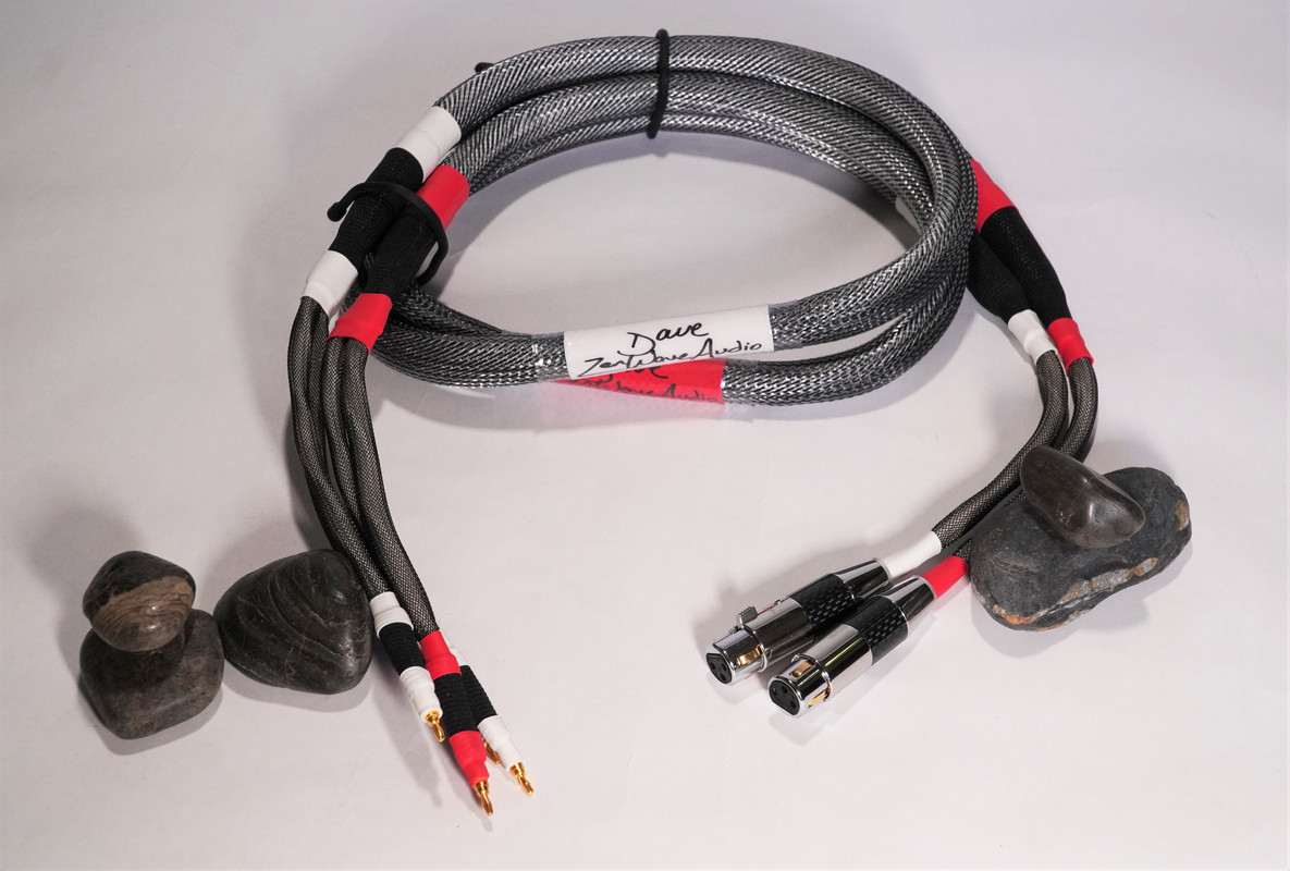 Mini UPOCC Silver-Ribbon Speaker Cables for Mini Cessaro Wagner