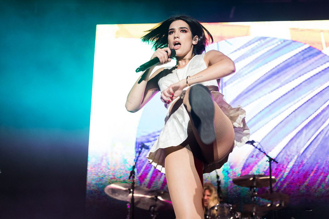 Dua Lipa Upskirt - Performs at Echo Beach in Toronto on July 30th, 2018.