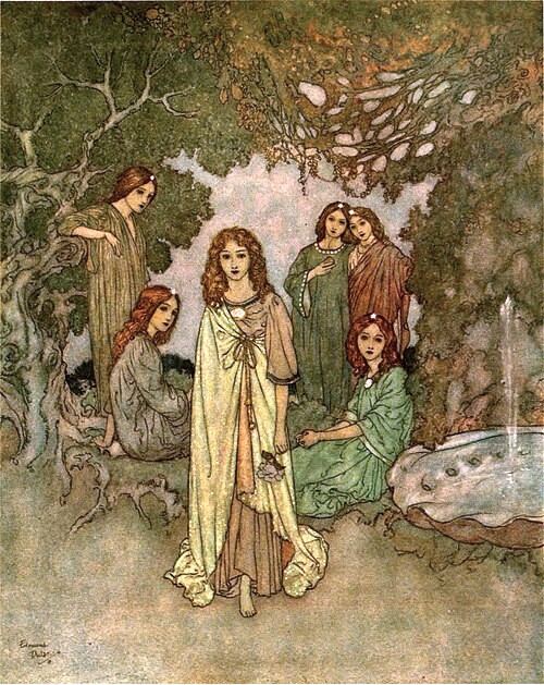 Stories-from-Hans-Andersen-Edmund-Dulac-color-plate-at-page-139