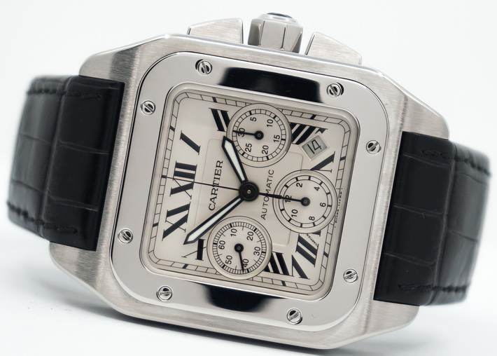 Продаден - Cartier Santos 100 XL Cronograph - Българският форум за часовници
